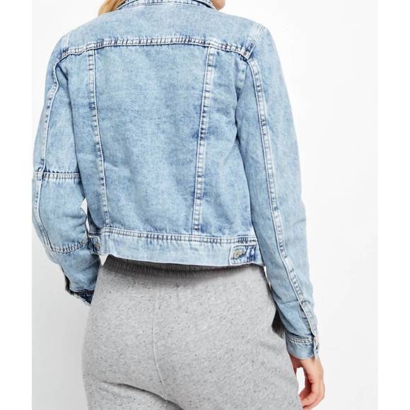 NEW FREE PEOPLE rumors denim jacket in indigo - Picture 3 of 3